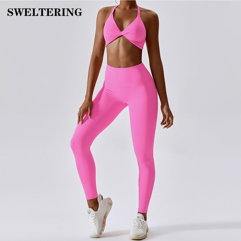 Yoga Set Women's Tracksuit Fitness Sports Set Workout Clothes For Women Gym Set Women Outfits Sports Bra Yoga Pants Yoga Suit